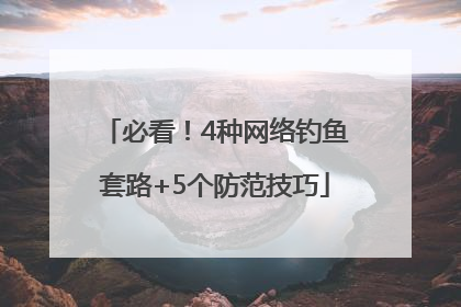 必看！4种网络钓鱼套路+5个防范技巧